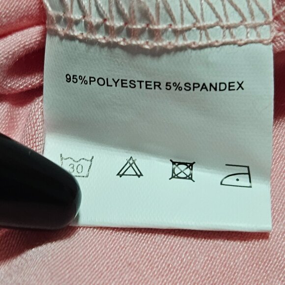 Qearal Tank Top Womens Size Large Pink Draped Neck Sleeveless Blouse Shirt New - Picture 6 of 6